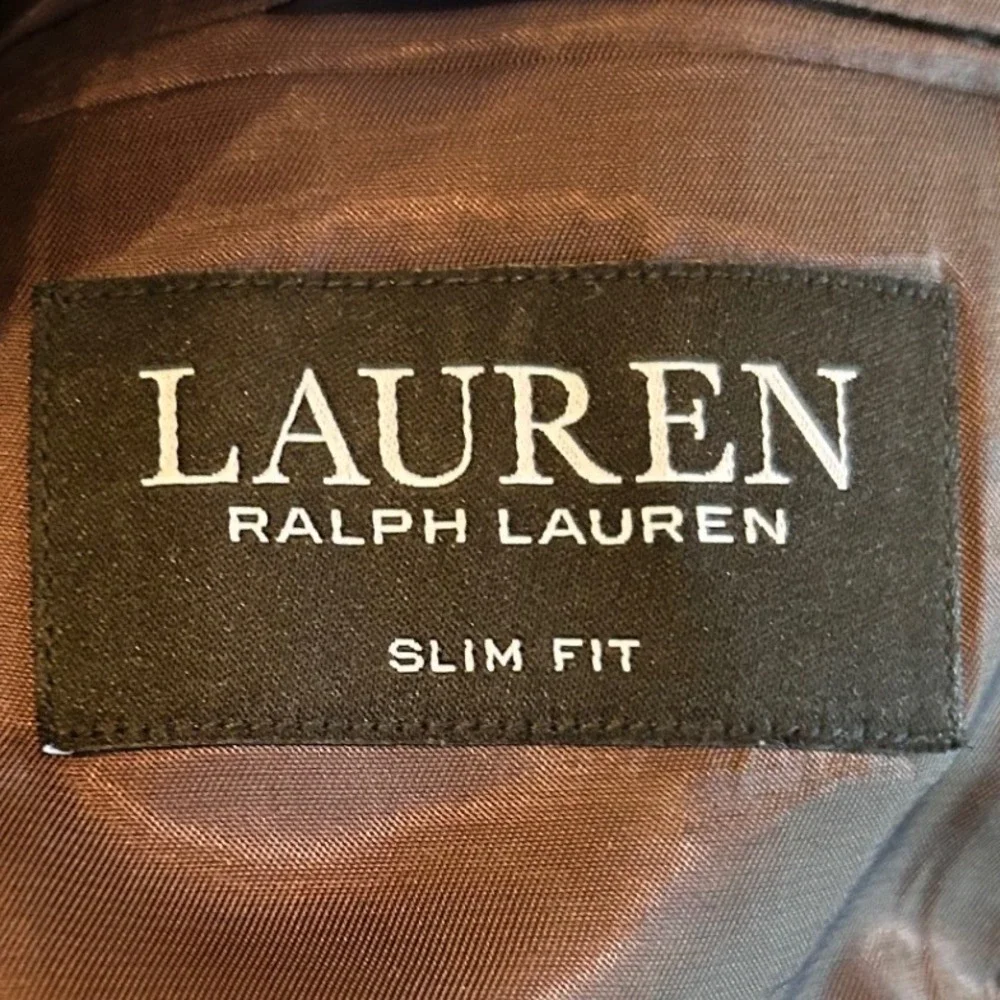 Ralph Lauren Blazer Mens 42L Brown Preppy 100% Wool Sport Coat Designer Tweed